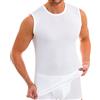 HERMKO 3040 3 Canottiere da Uomo a Girocollo, Größe Herren:4 (M), Farbe:Bianco