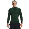 Under Armour ColdGear Compression Mock Uomo, Verde Foresta (301)/Bianco, XL