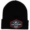 Surf Monkey DRESSED IN MUSIC PLAY WITH ME Berretto con Risvolto da Uomo Surf Monkey® - Original Beanie - Taglia Unica - Toppa incisa sulla Piega Disegno risvoltato (Nero)