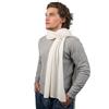 DALLE PIANE CASHMERE Sciarpa Ampia Uomo 100% Cashmere | Lunga 200 cm e larga 35, 140 g, doppio giro completo che chiude lo scollo del cappotto, filo ritorto a due capi, tinta unita
