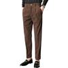 Oanviso Pantaloni da Uomo Business Pantalone da Abito Velluto a Coste Elasticizzati Pantaloni da Lavoro Taglio Classico Elegante Pantaloni Autunno Casual Pantaloni Jogging Slim Fit Caldo B Marrone XL