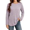 Enmain Maglioni Donna Invernale Elegante Manica Lunga Felpa Leggera Girocollo Maglia Lunga Donna per Leggings Pullover Taglie Forti Loose