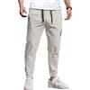 COOFANDY Pantaloni Casual Uomo Pantaloni Cargo Pantaloni da Jogging Pantaloni Lavoro con Tasche Grigio Chiaro 3XL