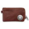 ISENTIALS AirTag* Portachiavi, portachiavi in pelle premium con porto AirTag visibile e invisibile, organizzatore chiavi con spazio per 12 chiavi e chiave auto - (Café)
