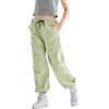 Rolanko Pantaloni Hip Hop per Ragazze, Pantaloni Cargo Elasticizzati per Bambini Jogger per Streetwear e Danza