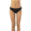 SIELEI 6 Pezzi Slip Donna in Cotone 5105 Invisible Cotton Si È LEI Nero 3/M