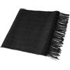 Villand Sciarpa in Cashmere Puro al 100% con Bordi Frangiati, Ampio Scialle in Cashmere Ultra Morbido per Donne e Uomini (Nero)