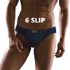 CAGI 6 Slip Midi Uomo Sport Mutanda Art 1291 100% Cotone Nero TG 7