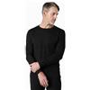 LAPASA Maglia Termica 100% Lana Merino Uomo Canottiera Tecnica Trekking Sport Hiking Strato Base Nero (Calore Medio) Medium