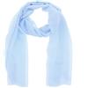 WESTEND CHOICE Sciarpe da donna in chiffon, tinta unita, grande sciarpa da bambina 180 x 80 cm Azzurro Etichettalia unica