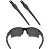 EZReplace Aste di ricambio nere per occhiali da sole Oakley Flak 2.0/Flak 2.0 XL/Flak 2.0 ventilati/Flak 2.0 XL, Nero , Taglia unica