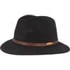 Hut Breiter Breiter Cappello in feltro per attività all'aria aperta, 100% lana, impermeabile e pieghevole, con rivestimento in pelle, per uomo e donna, 59