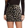 AIEOE Gonna Leopardata Sexy con Pantalone sotto Minigonna a Matita Donna Corta Y2k Elegante Cocktail Party Taglia S-XL