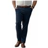 Saggio Sea Barrier Ray Set 1 o 2 Pantaloni da Taglia 55 a 75 Leggeri Tasca Chinos Eleganti Elasticizzato Casual Taglia Forte Uomo Profumatore Blu 69
