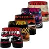 FREEGUN Boxer Mutande Ragazzo Sport, Set da 5, Rosso B02 (12/14 Anni)