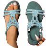 Sobzia Scarpe Ortopediche Donna,Sandali Donna Estive Gioiello Comodi Eleganti Sandalo da Spiaggia Antiscivolo Lavabili Scarpe Estivo Morbida Punta Aperta Ciabatte Leggero Bohémien Verde 43