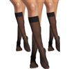 Wolford X Satin Touch Knee Highs 3 for 2-Black-Medium
