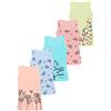 LOREZA ® 5 Cannottiera da Bambina in Cotone Canotta Intima Vari Disegni Intimo 2-15 Anni