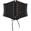 SCARLET DARKNESS - Cintura larga da donna steampunk, corsetto in pelle, stile medievale, XL
