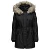 Only Onliris Winter Parka CC 2023 Otw Cappotto, Black/Detail:Nature Fur, S Donna
