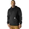 Carhartt Midweight Sleeve Logo Hooded Felpa con Cappuccio, Nero (Black), L-Alto Uomo