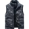 Peuignao Gilet Multitasche Uomo Gilet Imbottito Pile Uomo Invernale Giubbotto Giubbino Smanicato Uomo Taglie Forti Giacca senza Maniche Giacchetto Smanicato Uomo Gilet Felpato Micropile Uomo Nero Mimetico 6XL