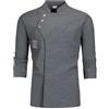 RenDiuJups Giacca da Chef Professionale - Divisa Cucina e Uniforme Ristorante per Cuochi/Camerieri, Giacca Lavoro Gastronomico Anti-Macchia con Bottoni, Camice Cucina Traspirante