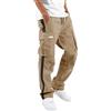 Generic Pantaloni da vela da uomo, impermeabili, per quattro stagioni, per la strada, per il tempo libero, per lo sport, multi tasca, per la bocca, con lacci, in tessuto standard, pantaloni cargo da uomo
