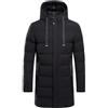 Generic Giacca da uomo con cappuccio imbottita lunga Puffer invernale - Giacca lunga da uomo con fodera interna invernale - Giacca da uomo impermeabile in tinta unita - Giacche da uomo Softshell con cappuccio