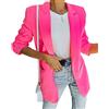 Onsoyours Donna Blazer Basic Colletto Rivolto Tinta Unita Elegante Ufficio Business Tailleur OL Carriera Tailleur Giacca Cardigan Autunno e Inverno Fucsia S
