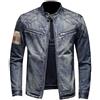 Oanviso Giacca di Jeans Uomo Giubbotto Casual Denim Giubbino Slim Fit Jacket Retro Moda Giacca Moto Trucker Giacca di Jeans con Cerniera Giacche Denim Outwear Vintage A 03 S