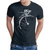 OM3® Bicycle - Maglietta da ciclismo da uomo | Ciclista vintage | S - 5XL, blu navy, M