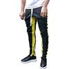 ORANDESIGNE Pantaloni Uomo Jogging Riga a Contrasto Elastico Vita Pantalone Sportivo per Palestra Corsa Pantaloni Lunghi con Tasca con Zip
