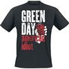 Green Day Smoke Screen Uomo T-Shirt Nero 100% Cotone Regular
