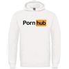 MAGLIERIA CONFORTI Felpa con Cappuccio Divertente per Uomo o Donna Maglia Addio al Nubilato, Celibato, Feste. Maglia HUB (IT, Testo, M, Regular, Regular, Bianco)