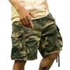 Oanviso Pantaloncini Cargo Mimetici da Uomo Pantaloncine Leggeri Cotone Pantaloncini Jogging Casual Pantaloncini Sportivi con Tasche Estivo Pantaloni Corti Camouflage Shorts Cargo C 02 S