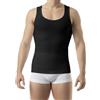 FarmaCell 417 (Nero, S) Canottiera Contenitiva Uomo, Effetto Pancia Piatta, Intimo Modellante in Cotone, Made in Italy