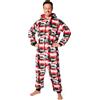 Marvel Pigiama Intero Uomo - Caldo Pigiamone in Pile con Cappuccio S-3XL - Pigiami Invernali Interi Gadget Marvel Regalo (Multi Marvel, L)