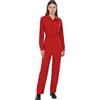 dPois Tuta Meccanico Protettiva Donna Jumpsuit Elastica in Vita Tuta Intera Meccanica Abbigliamento Protettiva Cantiere Agricoltura Horror Outfit Costume Carnevale Halloween