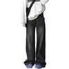 ticticlily Donna Baggy Jeans Pantalone Cargo Vita Alta Pantaloni Larghi Dritti con Tasche Denim Pants