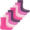Footstar Calzini invernali Thermo per bambini (8 paia) Everyday! Caldi calzini in spugna per ragazze e ragazzi, 35-38