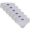 Generico Nottingham Slip Uomo Cotone Mercerizzato Limited Edition Modelo 800 (IT, Testo, XXL, Regular, Regular, Slip Bianco X 6)
