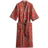 pvucpot Kimono Giapponese da Uomo in Cotone a Doppia Garza Vestaglia Plus Size Abbigliamento Zen Abbigliamento taoista M-L