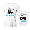 Puzzletee Coppia T-Shirt e Body Neonato Personalizzato Unisex - Festa del papà - Cotone Ultra Morbido, Stampa con Inchiostri Certificati Oeko-Tex - Idea Regalo Originale