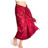 PANASIAM Sarong B504 red flower, L