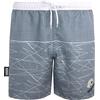 GUGGEN Mountain Costume da bagno da uomo, ad asciugatura rapida, 596, con coulisse, da spiaggia, da uomo, con motivo a righe blu e giallo