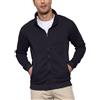 LAOARA Felpa Uomo con Zip Felpe Senza Cappuccio Nera Hoodie Leggera Invernale Giubbotto Giacca Giaccone Nero L