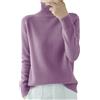 Kswlwccpp Maglia Cashmere Donna, Invernale Lana Dolcevita Cashmere Ultralight Collo Alto Maglione Manica Lunga Casual Maglioni Maglieria Magliones Caldo,M-XXL