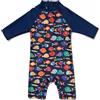 BONVERANO Costume Bagno Bambini UPF 50+ Protezione Solare Maniche Corte Chiusura Zip