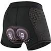 Msport Pantaloncini da Ciclismo da Uomo Imbottiti in Gel 3D Traspiranti ed Asciugatura Rapida Intimo da Ciclismo